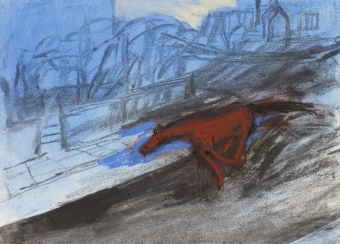 b-racehore-bolting-down-frognal-lane