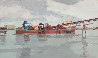 Dredger at Murphy’s Wharf. 2012.
